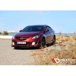 Накладка сплиттер на передний бампер на Mazda 6 GH Dynamic Sport